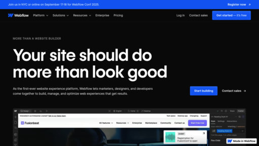 Webflow preview