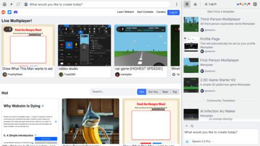WebSim preview