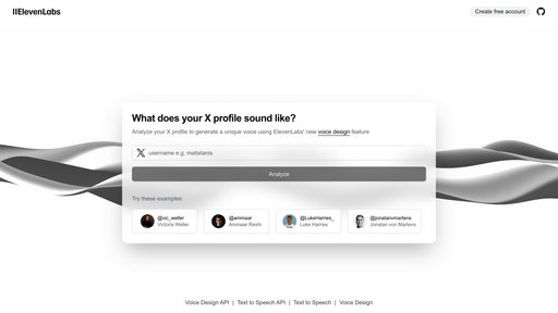 X to Voice preview