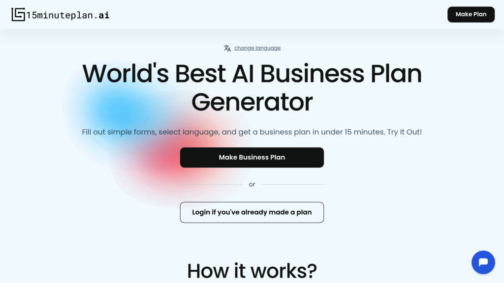 15MinutePlan.ai preview
