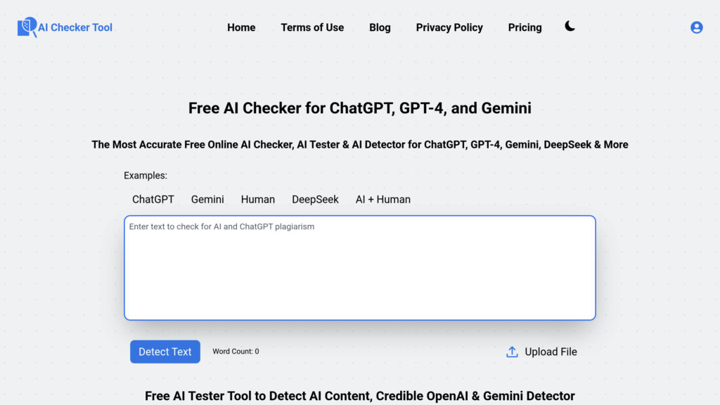 AI Checker Tool preview