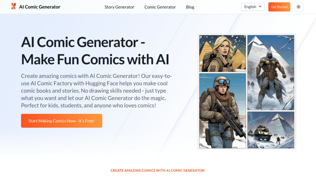 AI Comic Generator preview