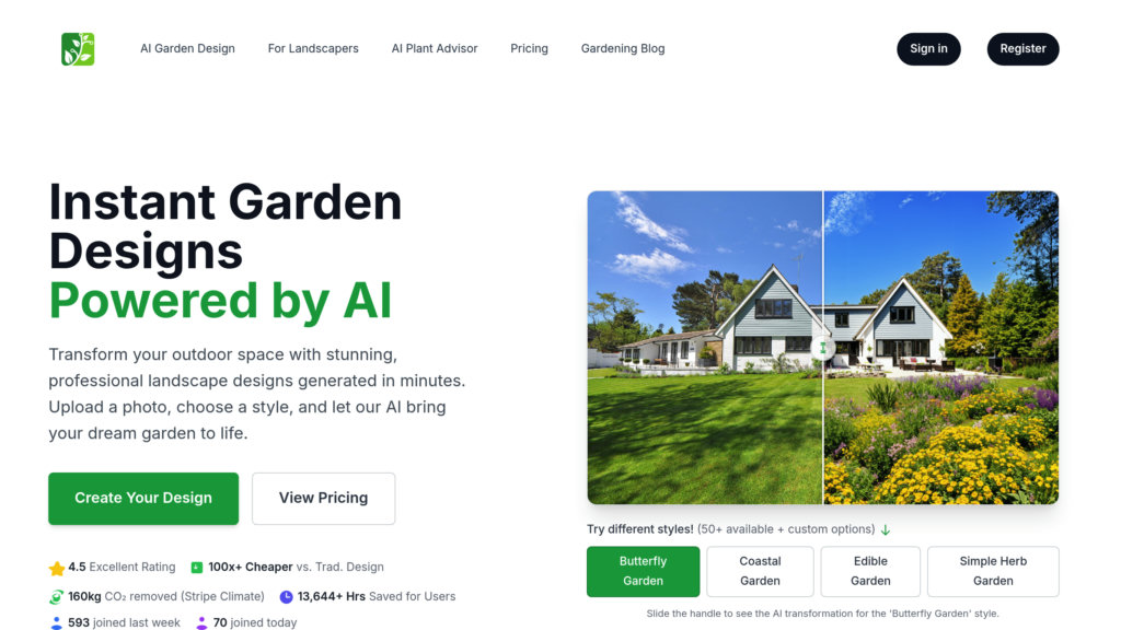 AI Garden Planner preview