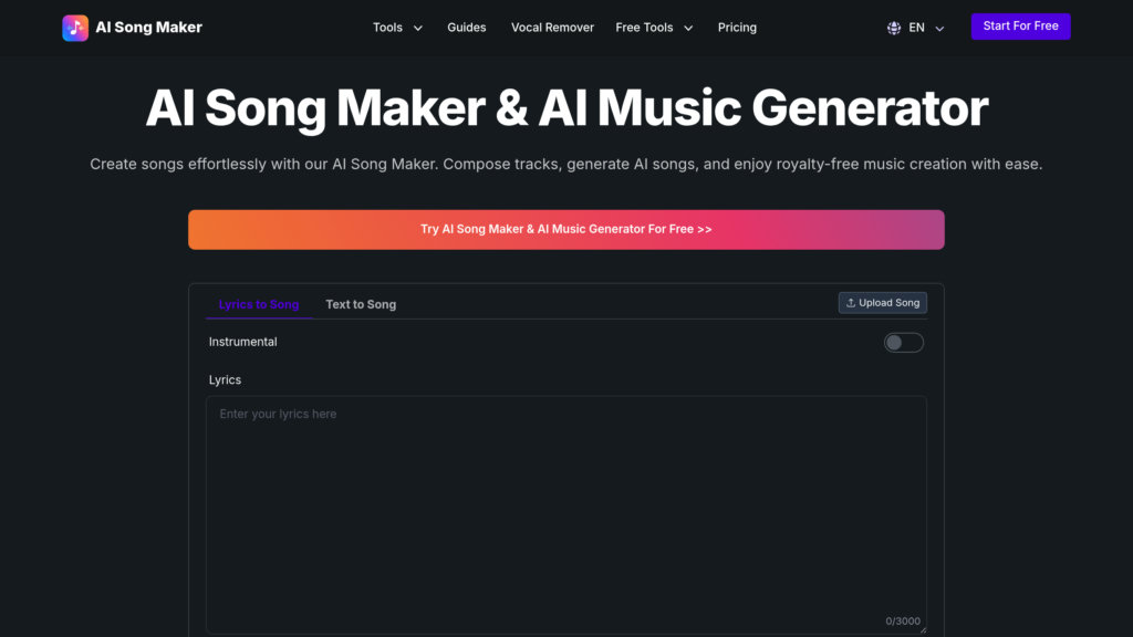 AI Song Maker preview