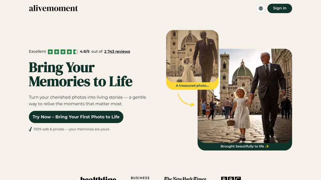 Alivemoment preview