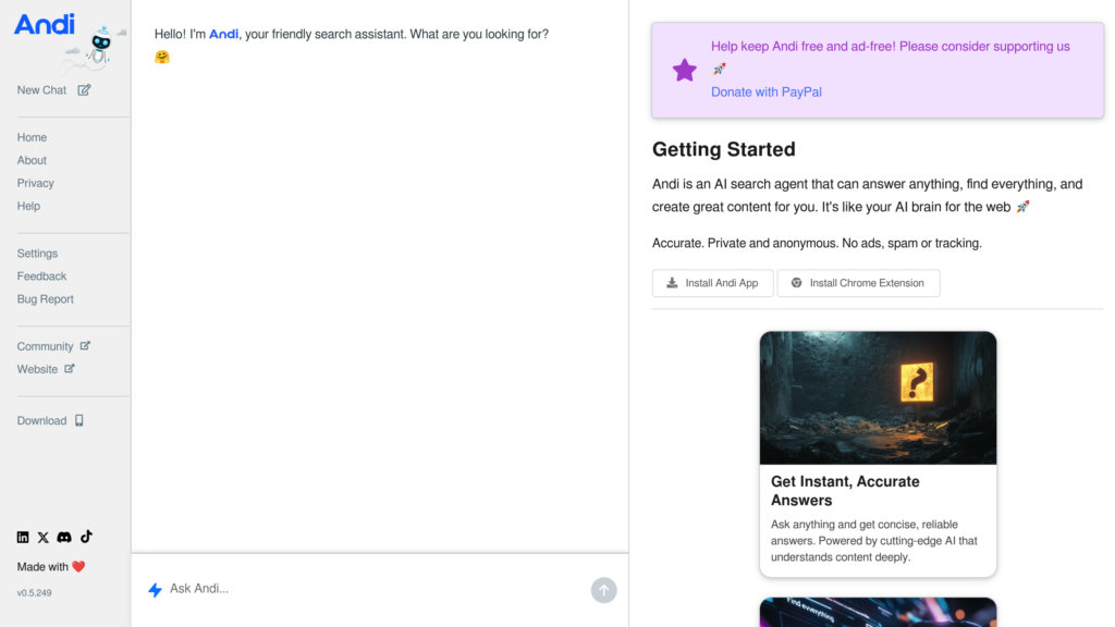 AndiSearch preview
