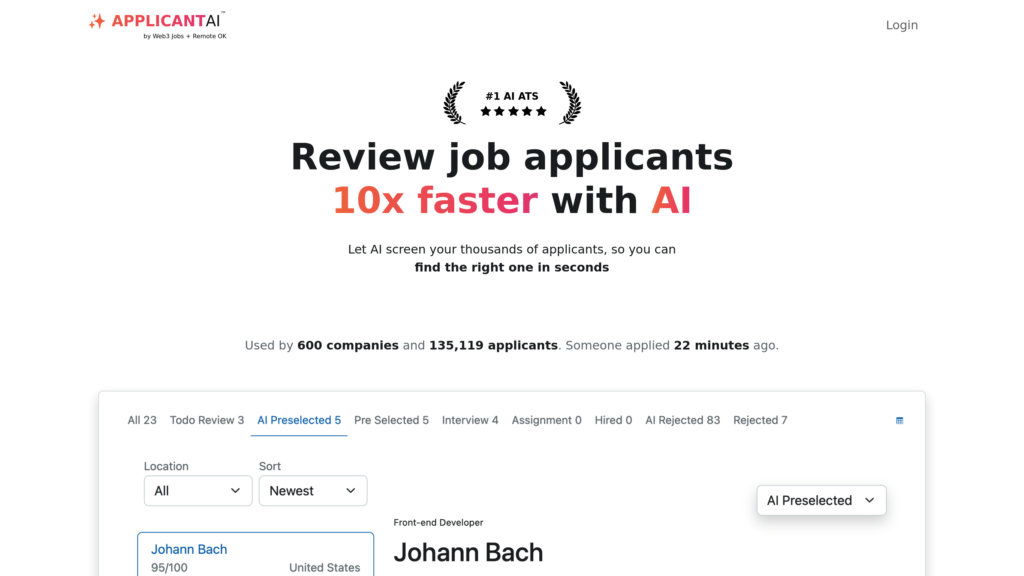 Applicant AI preview