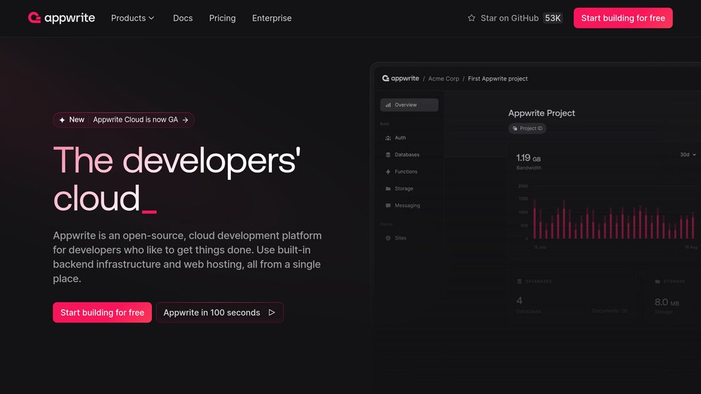 Appwrite preview