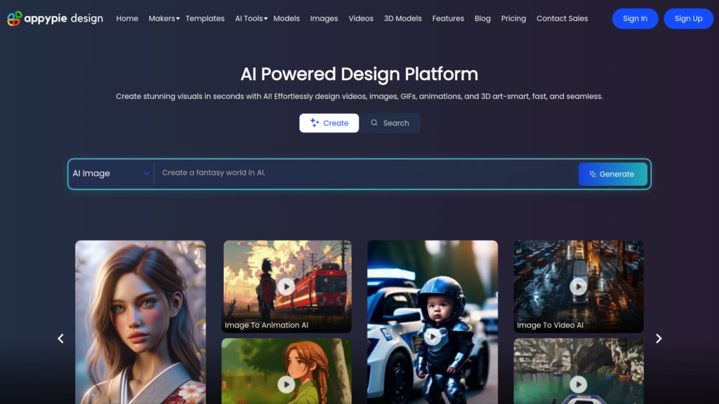 Appy Pie Design preview