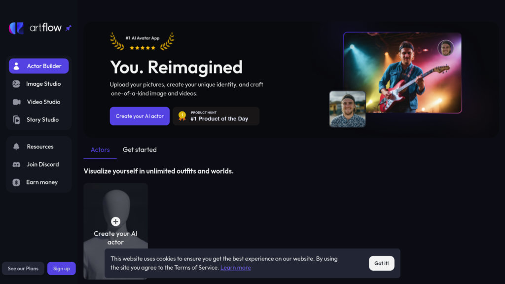 Artflow AI preview