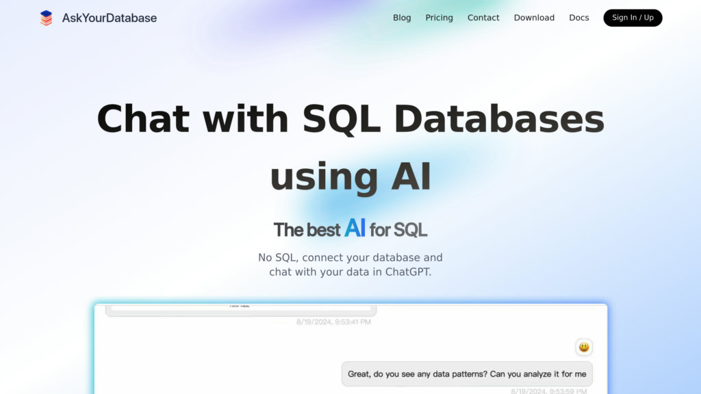 AskYourDatabase preview
