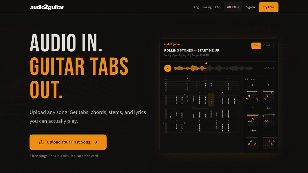 Audio2Guitar preview