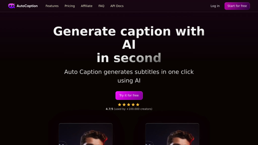 Auto Caption AI preview