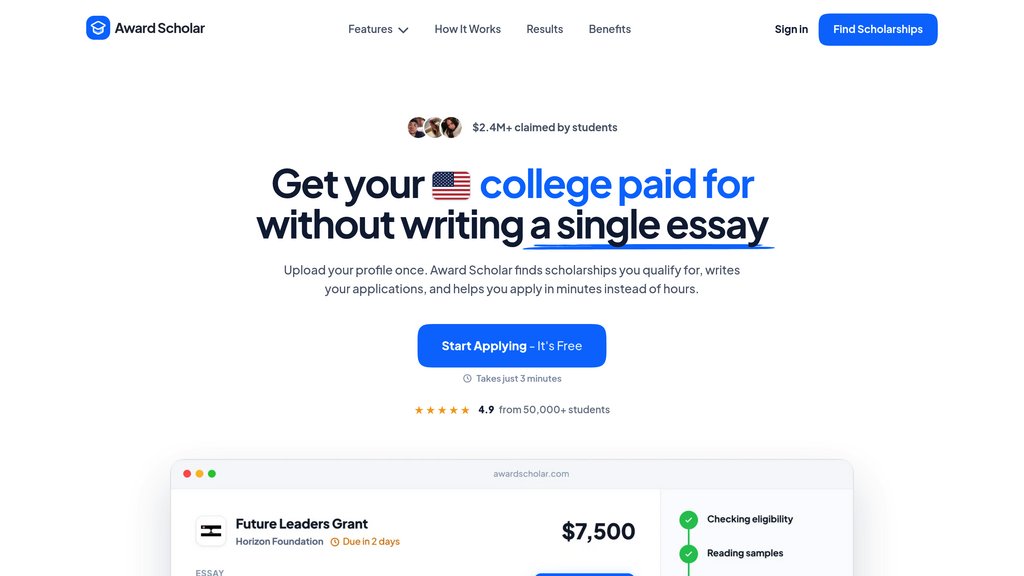 Award Scholar preview