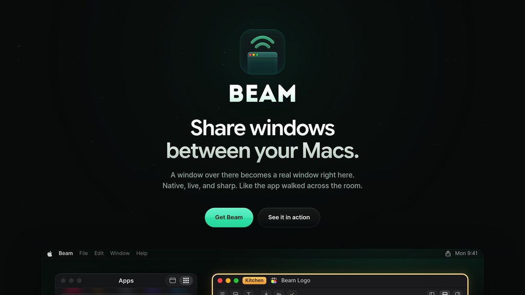Beam preview