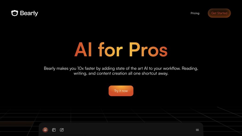 Bearly AI preview