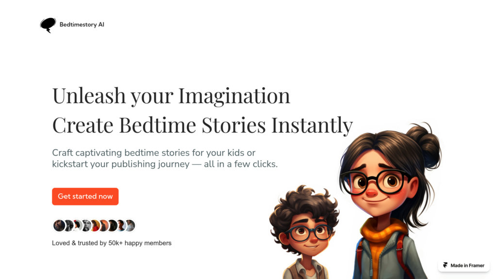 BedtimeStory AI preview