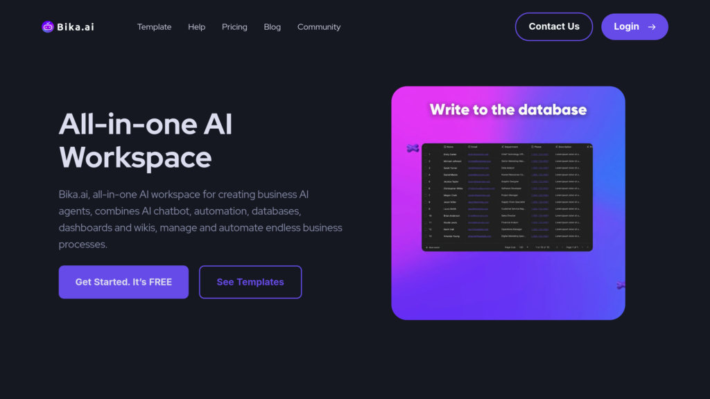 Bika.ai preview