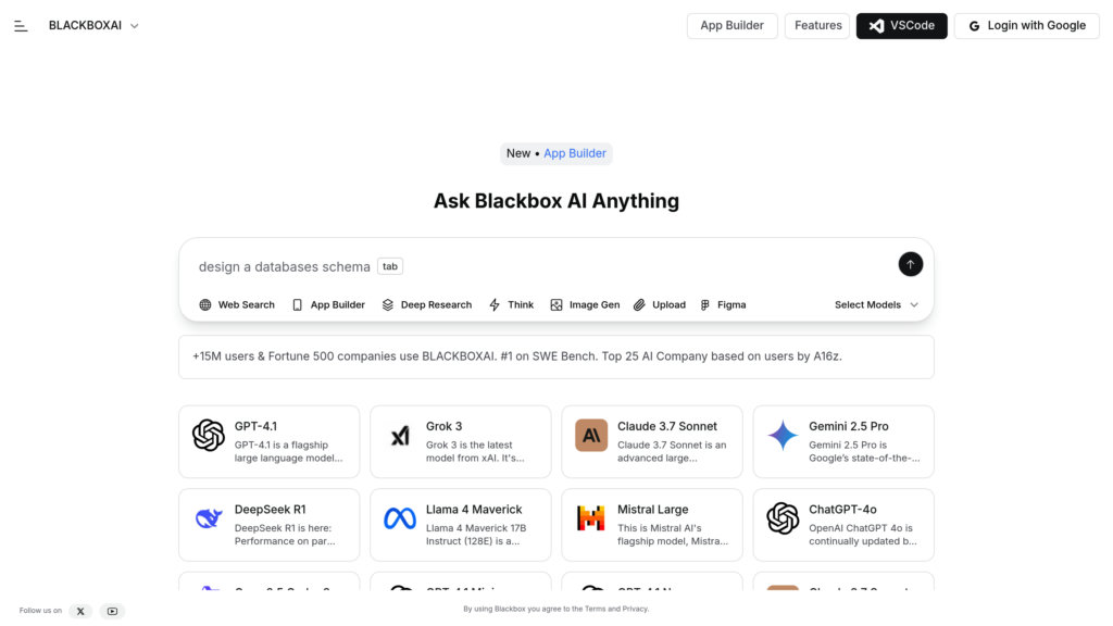 Blackbox AI preview