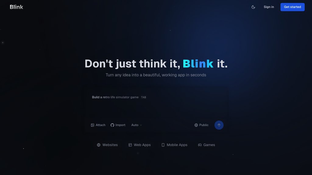 Blink.new preview