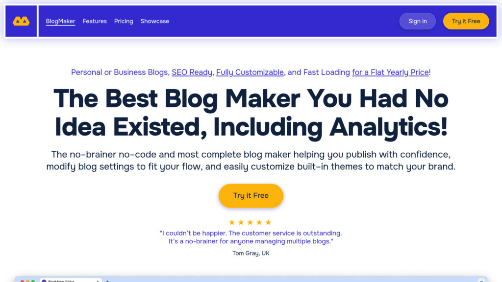 BlogMaker preview