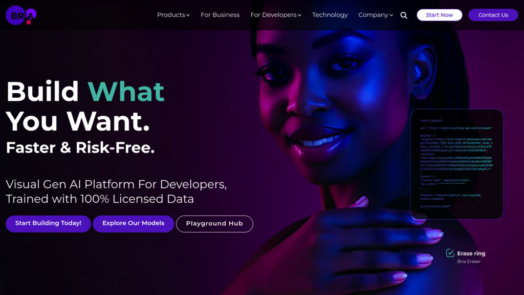 Bria.ai preview