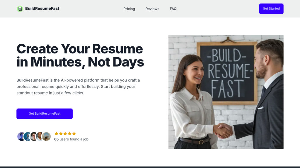BuildResumeFast preview