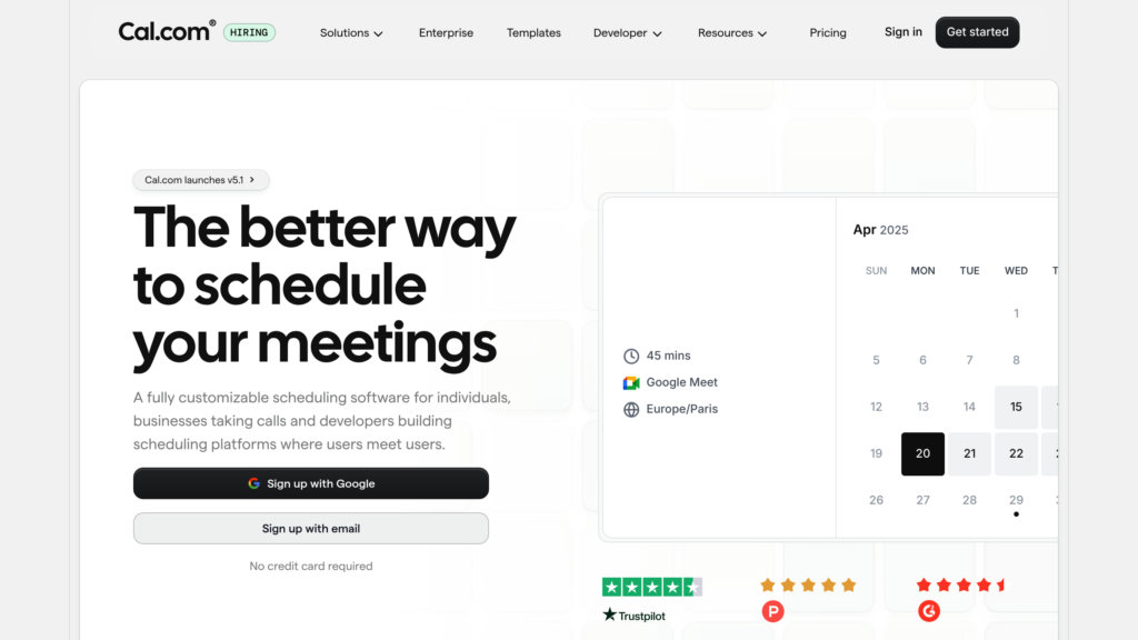 Cal.com preview