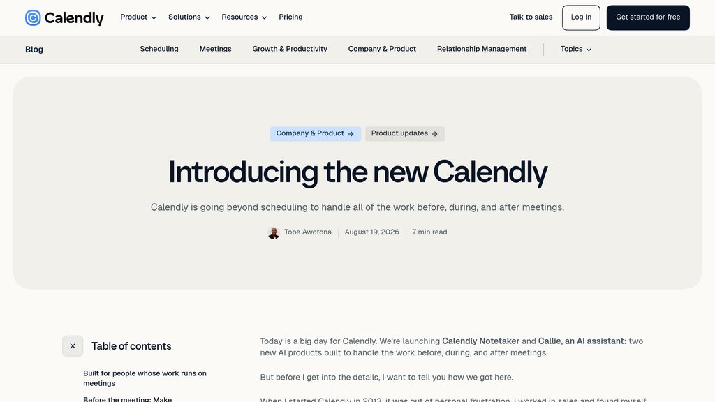 Calendly preview