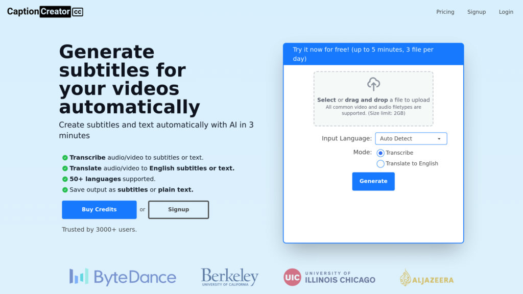 CaptionCreator preview