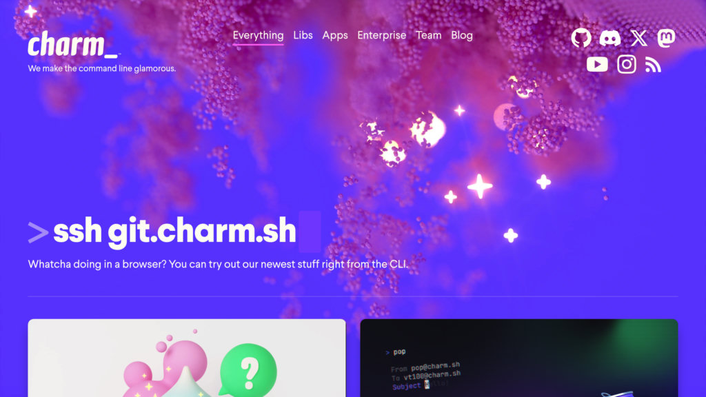 Charm.sh preview