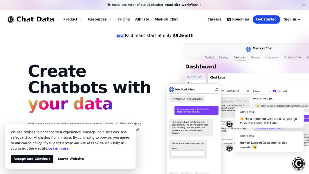 Chat Data preview