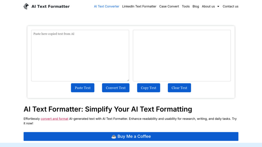 ChatGPT Text Formatter preview