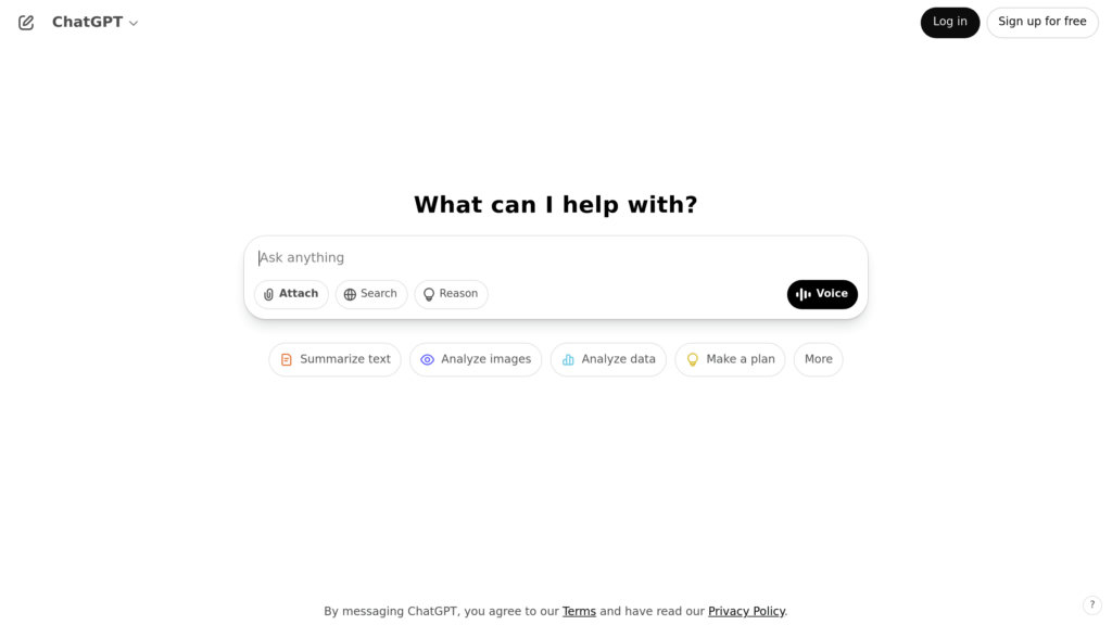 ChatGPT preview