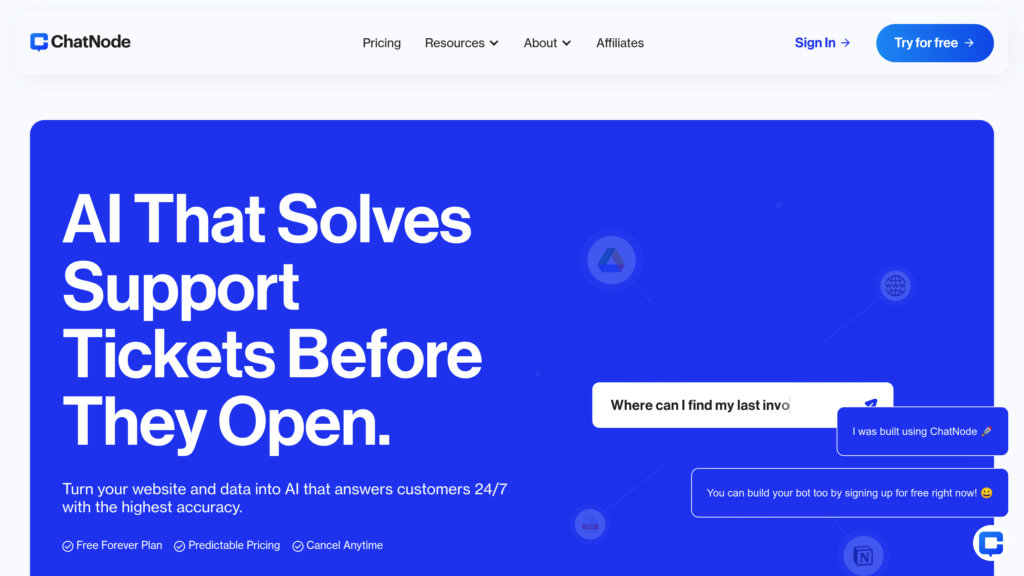 ChatNode preview