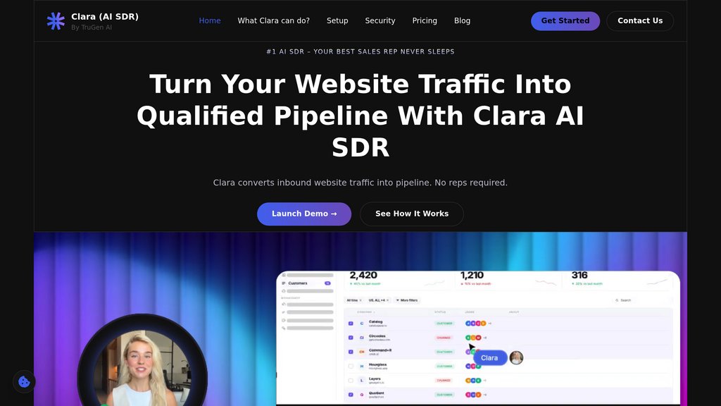 Clara AI SDR preview