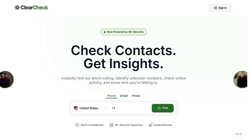 ClearCheck preview