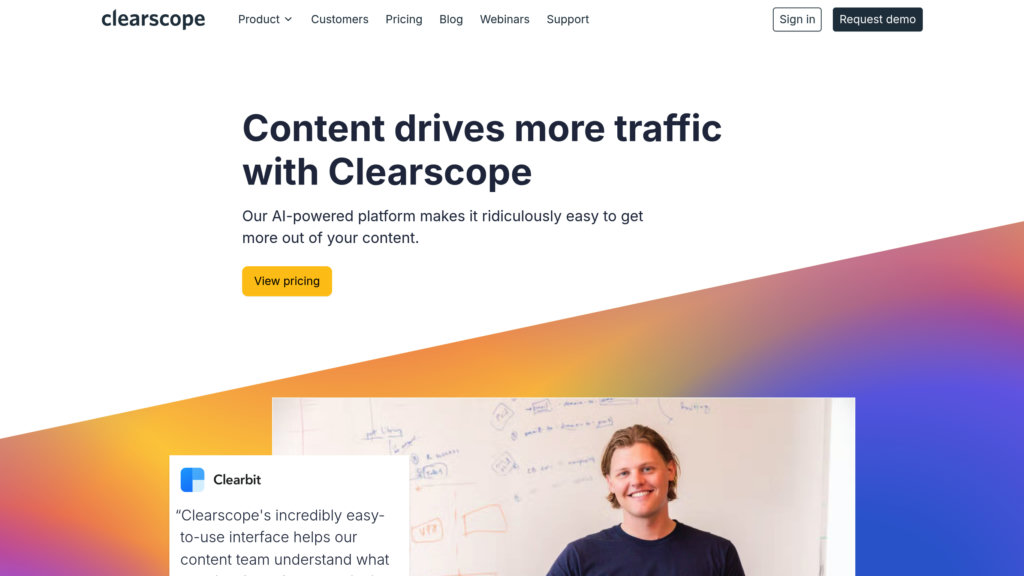 Clearscope preview