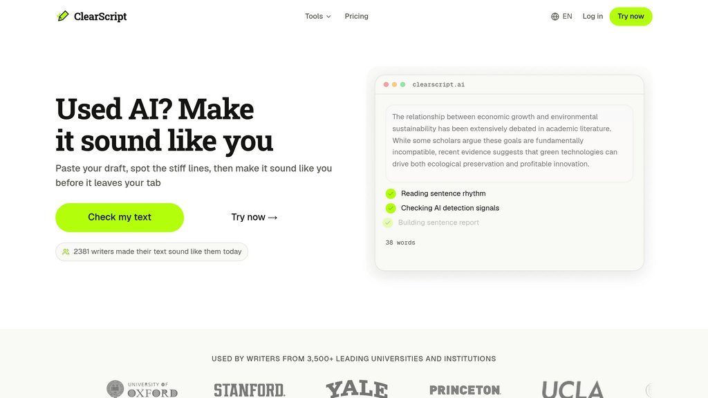 ClearScript preview