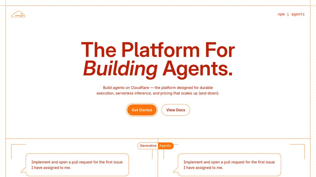 Cloudflare Agents preview