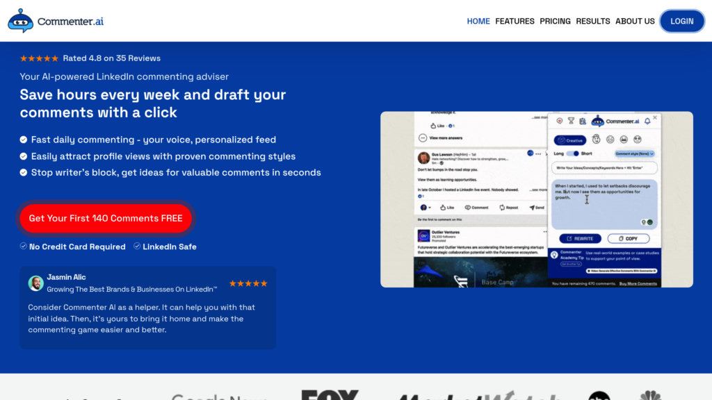 Commenter.ai preview