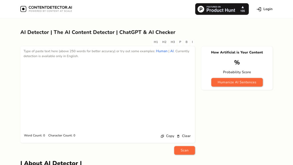 ContentDetector.AI preview