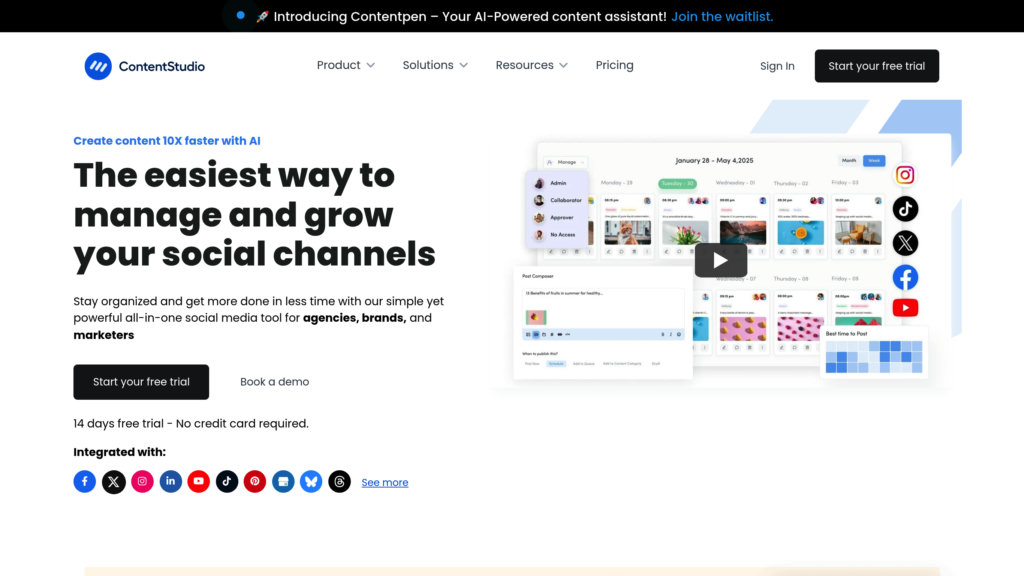 ContentStudio preview