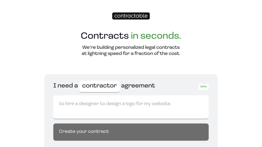 Contractable preview