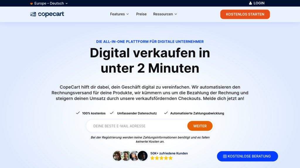 CopeCart preview