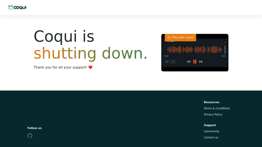 Coqui AI preview