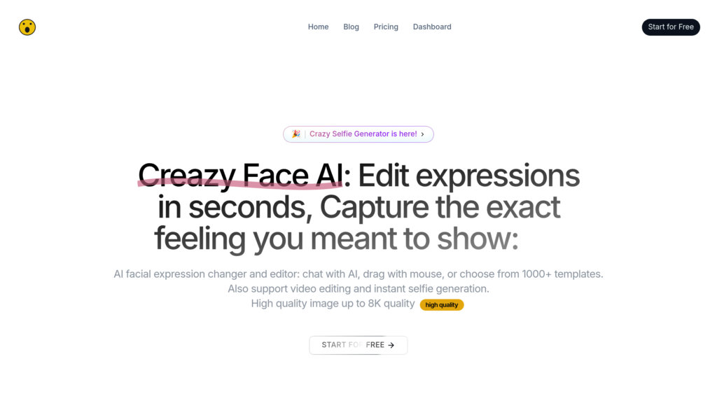 CrazyFace AI preview