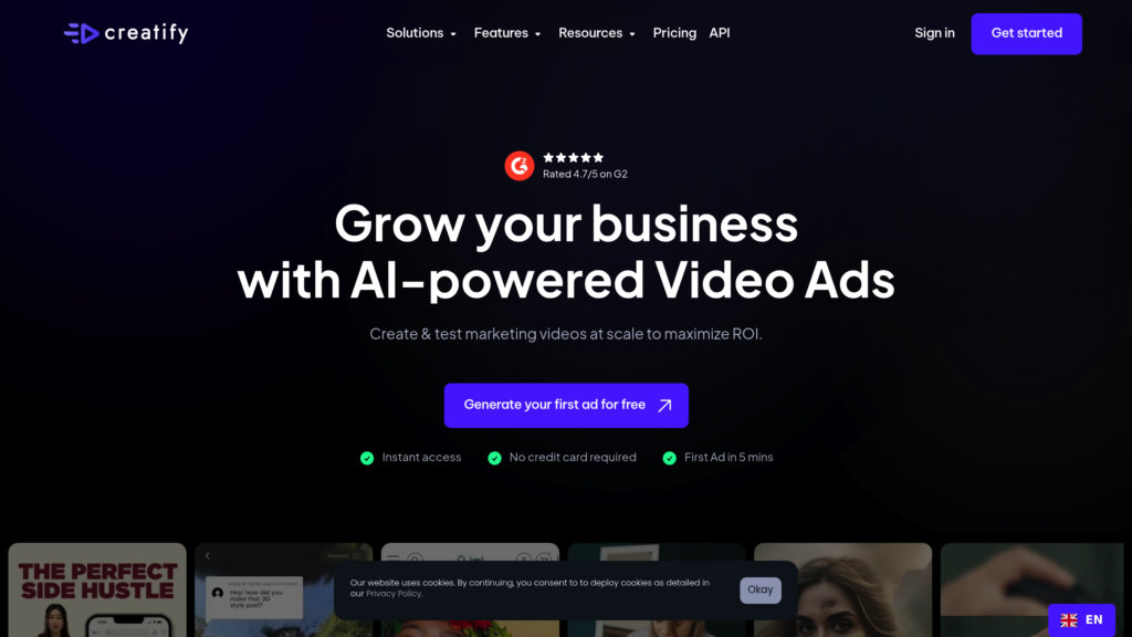 Creatify AI preview