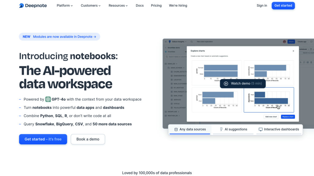 Deepnote preview