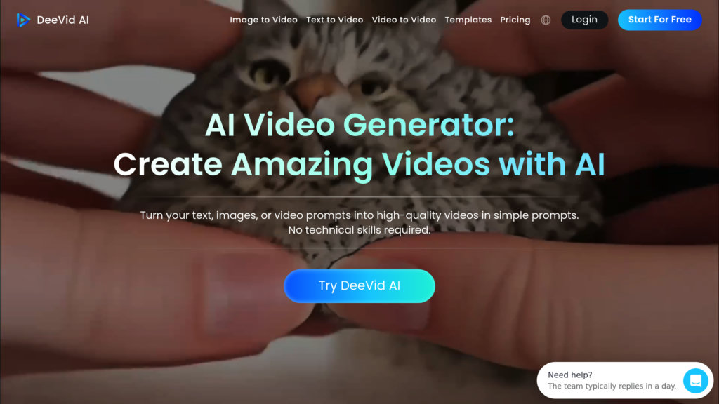 DeeVid AI preview